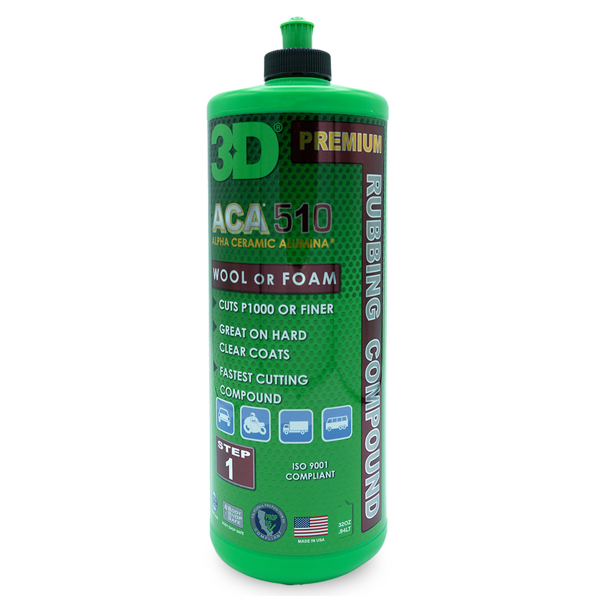 3D ACA 510 Rubbing Compound 8oz/32oz