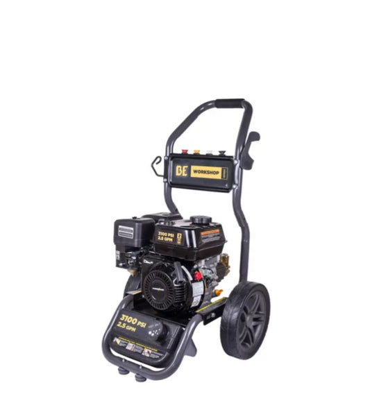 BE Gas Pressure Washer 3100PSI 208CC 2.5GPM