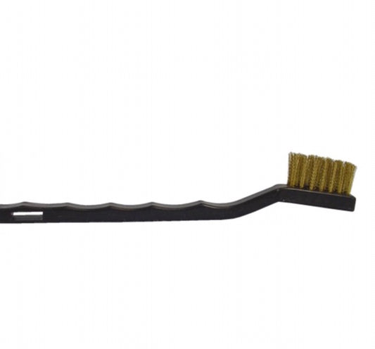 Plastic Handle Brass Toothbrush Detail Brush