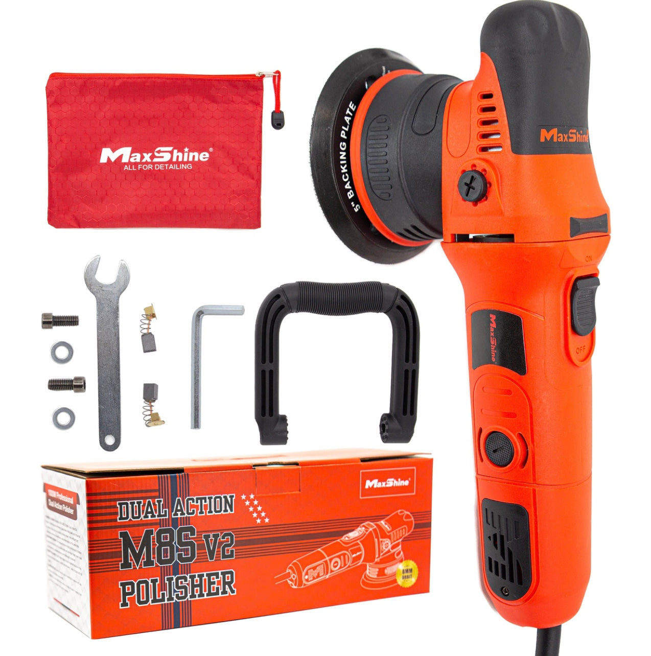 MaxShine M8S V2 8MM/1000W Dual Action Polisher